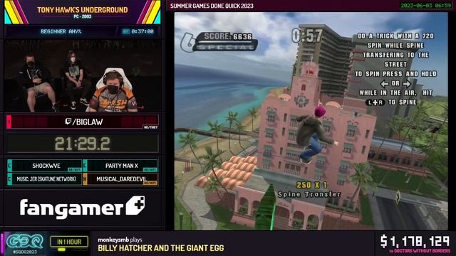 Tony Hawk's Underground by Biglaw in 34:53 - Summer Games Done Quick 2023 смотреть онлайн