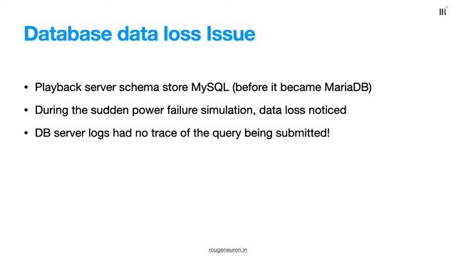 What if an RDMS loses data? ? смотреть онлайн