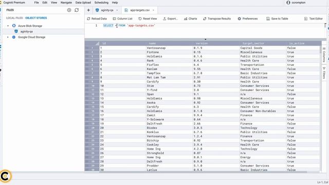 Coginiti SQL IDE with Object Store Integration смотреть онлайн