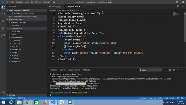 Bootstrap with Django смотреть онлайн