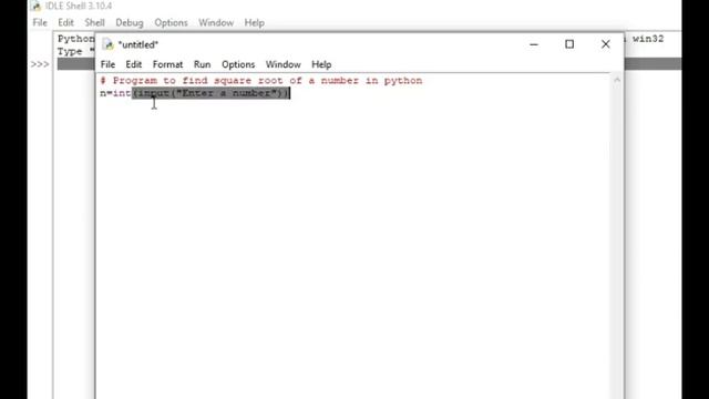 Python Program to Print Square Root of a Number in Hindi | vargmul ke liye python ka program смотреть онлайн