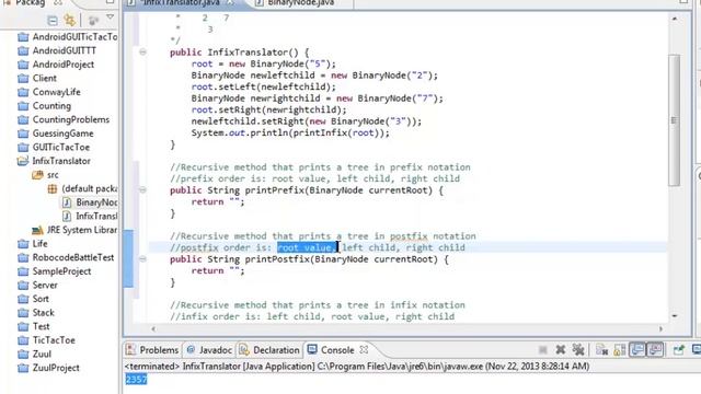 Infix Translator: Part 3