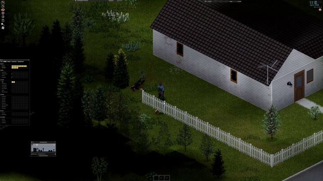 Zomboid: Zombie cheating using fence. смотреть онлайн
