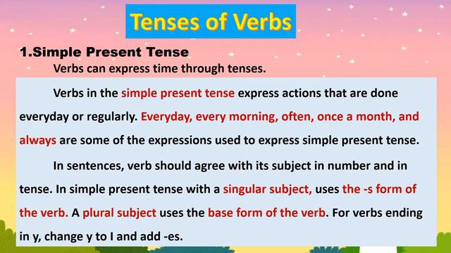 ENGLISH 3 QUARTER 2 WEEK 2 | TENSES OF VERBS смотреть онлайн