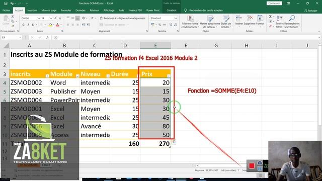 ZS formation f3 Excel 2016 Module 2 0025 смотреть онлайн