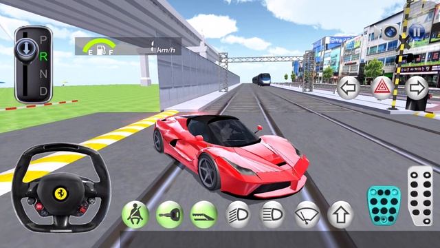 3D Driving Class Simulation - La-Ferrari Driver Vs Bullet Train - Android GamePlay смотреть онлайн