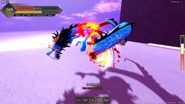 [Fruit Battlegrounds] Gear 5 Luffy Vs Kaido In One Piece Roblox смотреть онлайн