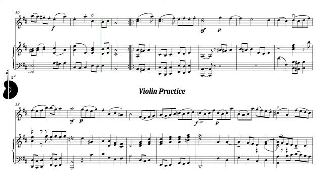 Suzuki Violin Book 3 | Gavotte in D major (J. S. Bach) | Piano Accompaniment | PPM = 60 смотреть онлайн