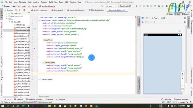 Browser app in Android studio CREATE BOTTOM SHEET DIALOG Part 4 смотреть онлайн