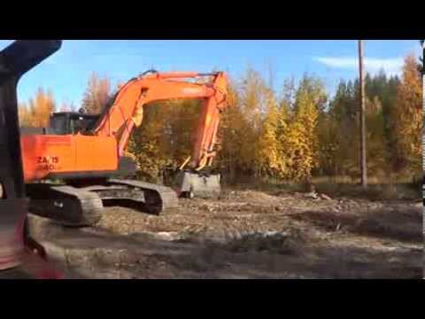 Работа мульчерной головки FAE