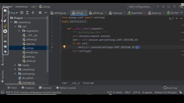 Storing Shopping Carts in Sessions | Part-4 | Django Project смотреть онлайн