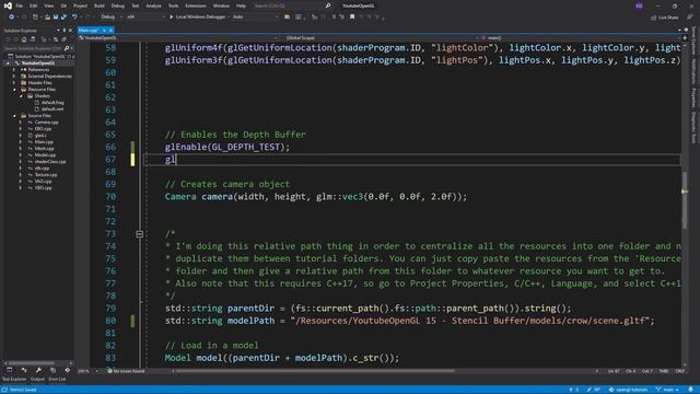 OpenGL Tutorial 15 - Stencil Buffer & Outlining смотреть онлайн