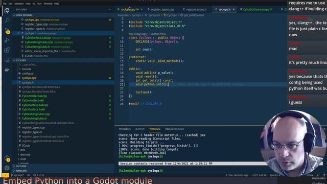 Embeding Python, Scons and Cython in Godot 4 | Ephestos Live Vlog смотреть онлайн