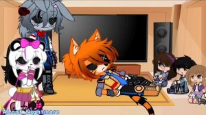[MHPH] Mr.Hopp’s Playhouse Reacts To FNaF || My AU ||