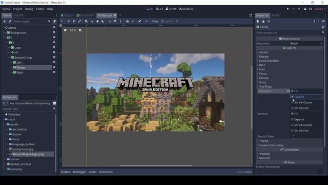Make the Minecraft Menu from scratch | Godot Tutorial смотреть онлайн