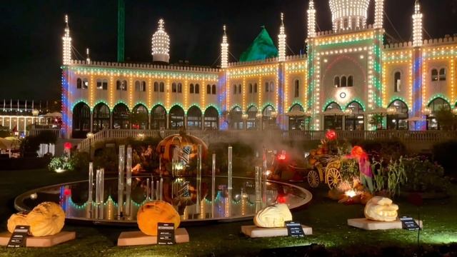 Страшный вечер в Копенгагене. Парк Тиволи #tivoli #хэллуин #дания #копенгаген #тиволи #halloween смотреть онлайн