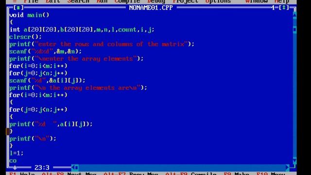 13. DS C Program for Sparse matrix смотреть онлайн