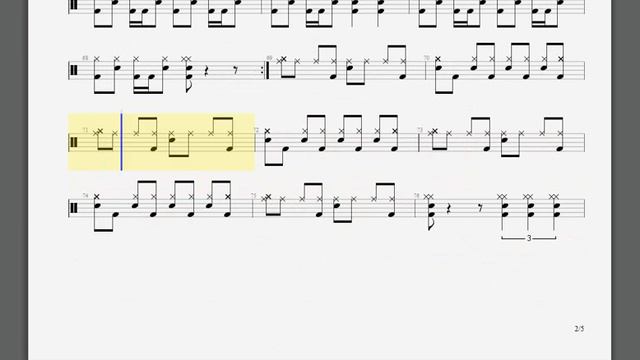 Metallica Fight Fire With Fire Drum tablature смотреть онлайн