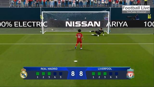 Champions League 2022 Final | Real Madrid Vs Liverpool | Penalty Shootout | eFootball PES Gameplay смотреть онлайн