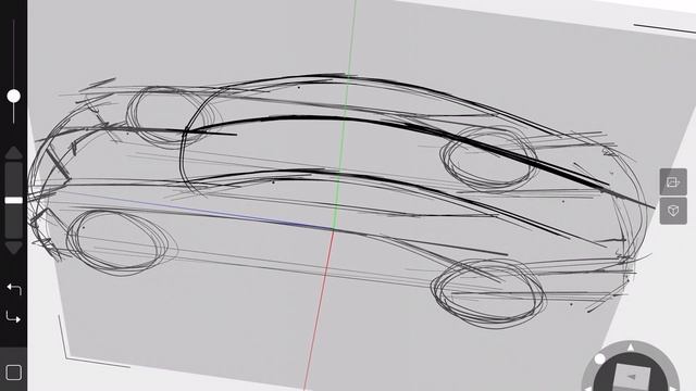 Gravity Sketch for iPad: 3D Sketching a Sport Sedan смотреть онлайн