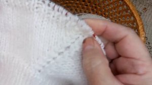 Манишка из пуха норки в 2 нити. Мастер-класс.