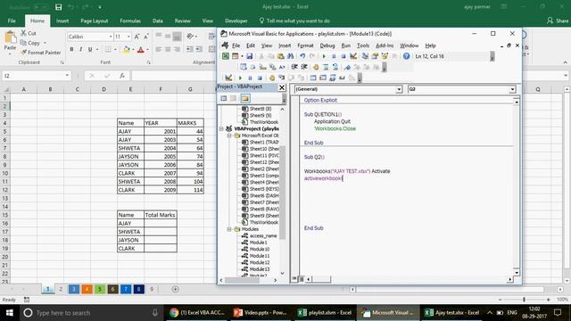 Learn MS Excel -Video 469- VBA INTERVIEW- workbook commands смотреть онлайн