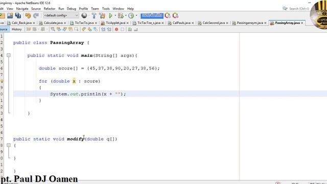 How to Pass an Array Into a Method in Java смотреть онлайн