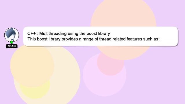 C++ : Multithreading using the boost library смотреть онлайн