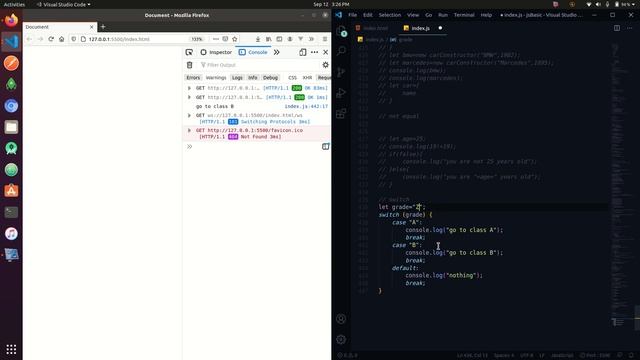 JS Basic21 Not eqal operator and switch condition смотреть онлайн