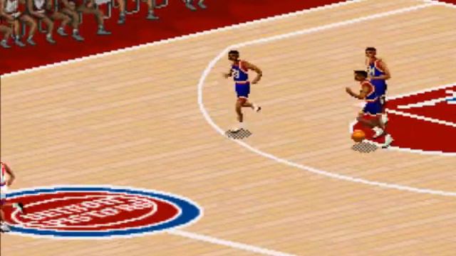 NBA Live 95 (SNES)-Denver Nuggets vs Detroit Pistons смотреть онлайн