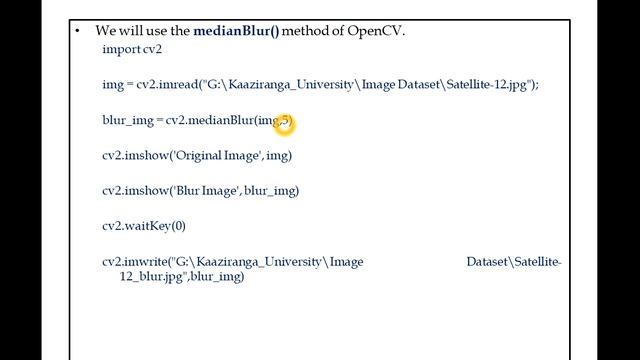 #Median Blur|How to Make An Image Blur|Practical Image Processing Using Open Cv Python|Lecture#6 смотреть онлайн