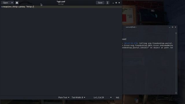 Configure HTTP/HTTPS proxy for apt manager in kali linux смотреть онлайн
