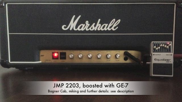 MArshall JMP 2203 - Boss GE-7 - Gibson Flying V - Duncan Distortion - Bogner 4x12 смотреть онлайн