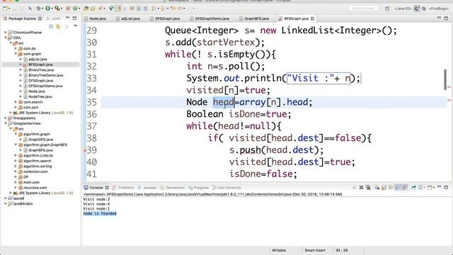 39- BFS implementation in Java смотреть онлайн