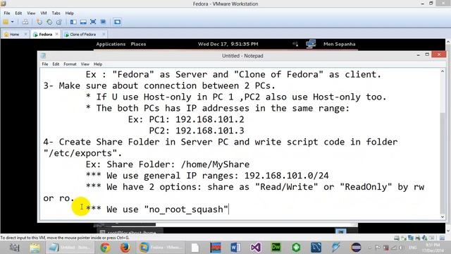 Sharing folder from Fedora to Fedora via NFS server смотреть онлайн