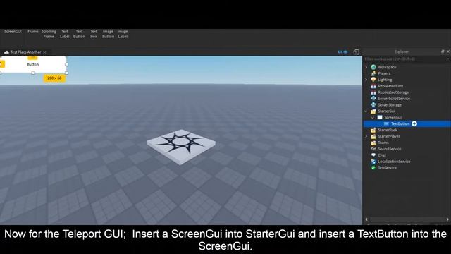 How to Make a PLACE TELEPORT Part AND GUI - Roblox Studio смотреть онлайн
