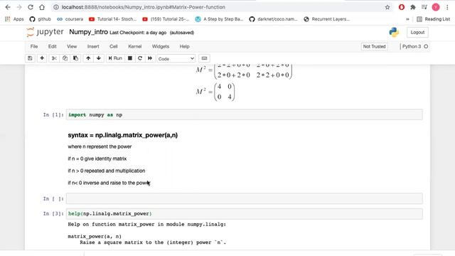 Matrix Power NumPy Python смотреть онлайн