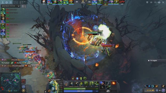 [ Player Perspective ] ah fu Earth Spirit Aegis Steal vs VP смотреть онлайн