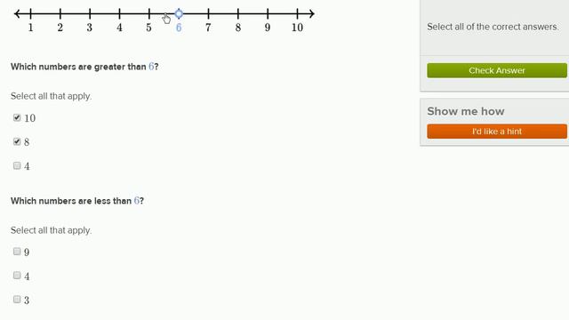 Comparing small numbers on the number line | Counting | Early Math | Khan Academy смотреть онлайн
