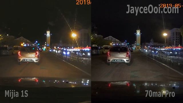 70mai Pro Vs Xiaomi Mijia 1S (Sony IMX335 Vs IMX307 STARVIS) - Day & Night Video Sample Comparison