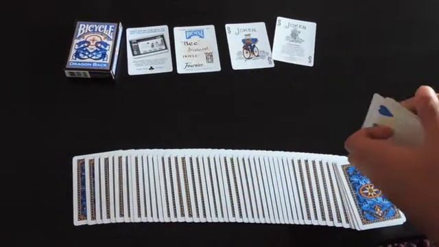 Bicycle Blue Dragon Back Deck review and Pinpoint Card Trick Tutorial смотреть онлайн