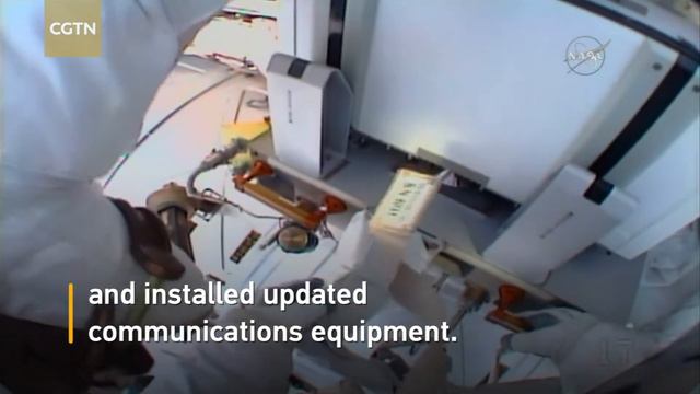 Astronauts conduct spacewalk to upgrade cooling system смотреть онлайн