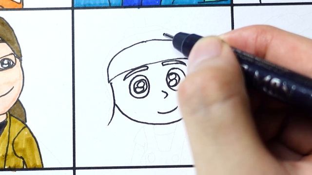 Drawing Despicable Me Movie | How to Draw Gru Vector Perkins Nefario Edith Margo Agnes Minions смотреть онлайн