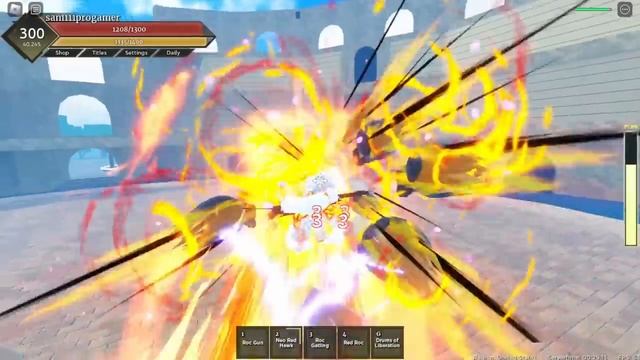 GEAR 5 LUFFY VS KAIDO IN FRUIT BATTLEGROUNDS ROBLOX смотреть онлайн