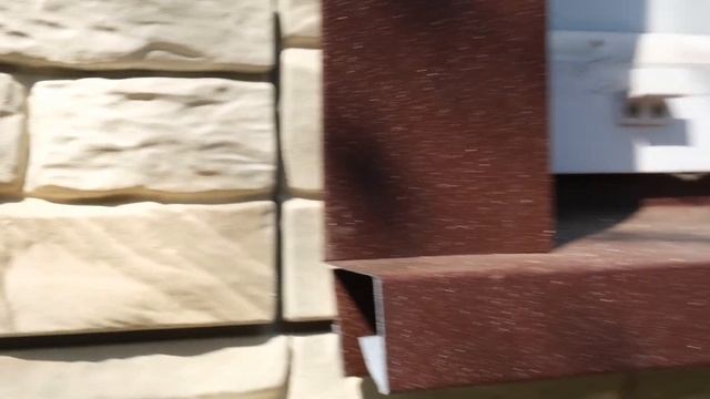 Отделка фасада панелями Docke (Деке) Stein Янтарный и Темный орех смотреть онлайн