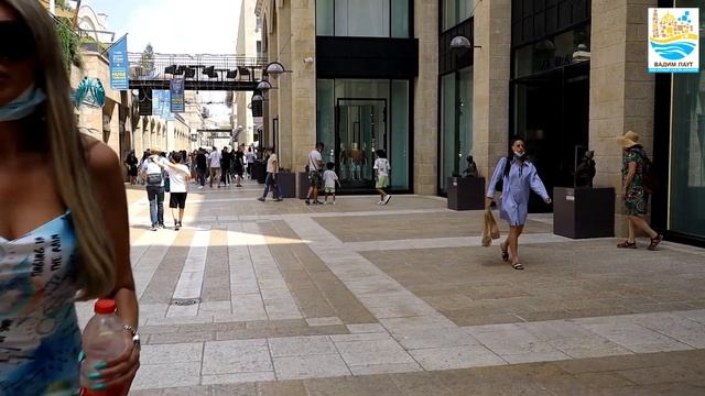 Яффские ворота и улица Мамила. смотреть онлайн