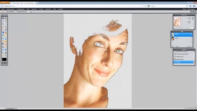 GiveFoto.ru - Быстрая ретушь кожи лица в онлайн Фотошопе смотреть онлайн