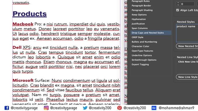 Nested Styles in InDesign (2021) смотреть онлайн