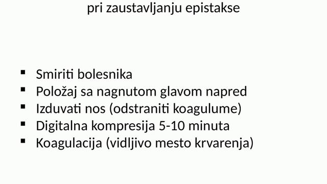 Uvodni Äas - ZAUSTAVLJANJE KRVARENJA IZ NOSA смотреть онлайн