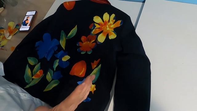 @Аппликация на одежде.(жакет) смотреть онлайн